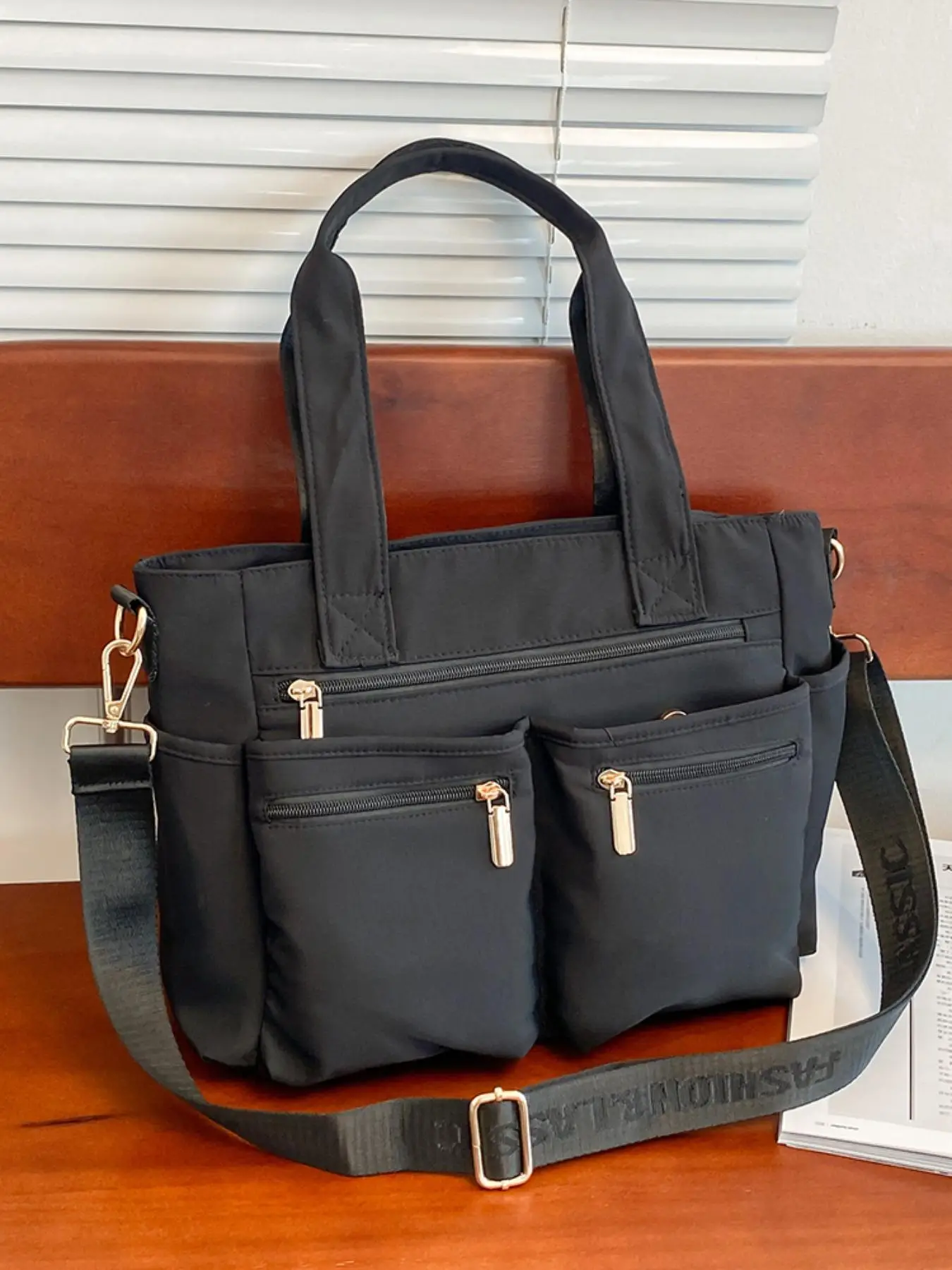 Women's Simple Plain Color Tote Bag, Work Bag, Casual Large Capacity Shoulder Crossbody Bags for Women, Tote Bags for School Casual Trendy Versatile D