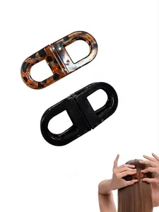 2-Pack Magnetic Hair Clips, Strong Hold No-Slip Grip, Seamless & Gentle on All Hair Types, 2-In-1 Styling Clips for Everyday Hairstyles, Hair Clip Set, Barrettes Hair Clips