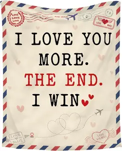 JOOCAR Couple Gifts for Her, Him - Anniversary, Engagement, Wedding Gifts for, Wife, Husband, Mom, Grandma, Sisters Gifts from Sister -  Throw Blanket