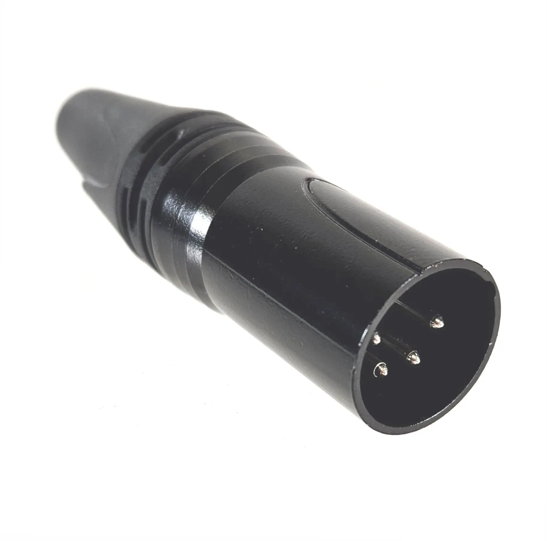 AMERICAN RECORDER Solder Type 4 pin Male XLR Connector - Black