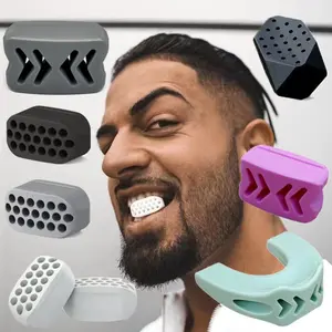 Jawline Exerciser for Men & Women, 3 Resistance Levels, 6 Pcs BPA Free Silicone Gum Tablets, Jaw Trainer & Shaper for All Skill Levels