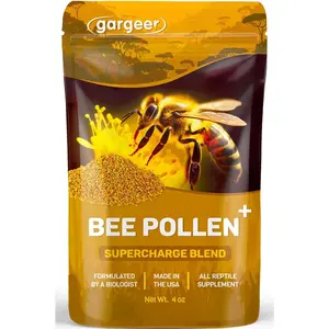 4oz Bee Pollen for The Picky Reptile Boost Health Digestion and Skin Regeneration Enhanced with Real Organic Fruits Vitamins Minerals Amino Acids and Carotenoids Made in USA