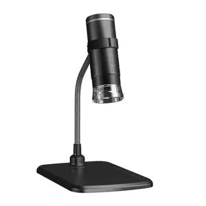 HD Portable Digital Phone Microscope, 1000X Magnifier with ABS Phone Mount, LED Lighting & High-Res View, Industrial Repair Tool for Precision Observation Compatible with iOS/Android