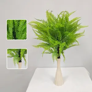 3 pieces of Boston fern planters, extremely realistic and lifelike artificial plants. These artificial greenery can be used for indoor and outdoor courtyards, gardens, and decoration throughout the four seasons. They are suitable for Christmas, Halloween,