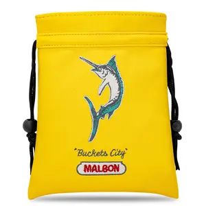 Golf Valuables Pouch with Drawstring Closure, Portable Golf Ball Handbag for Men, Ideal Gift for Golfers Dads Boyfriends Husbands, Golf Accessories, Golf Pack