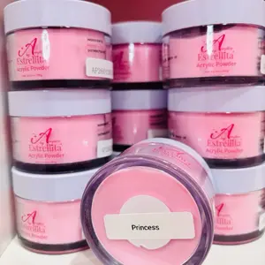 Acrylicsbyestrellita-Princess Acrylic Powder (2oz ) tono rosa pastel