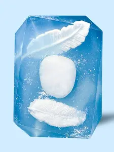 Crystal Bar Soap - Pillow Talk - Vegan - Crystal Infused - 7 oz - Scented in Lemon, Cucumber, Violet, and Jasmine Body Care Gentle