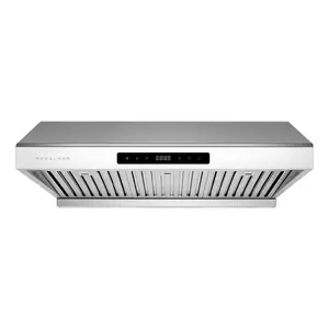 Hauslane | Chef Series 30” PS10 Under Cabinet Range Hood | PRO PERFORMANCE | Stainless Steel Electric Stove Ventilator | 3 Speed Exhaust Fan, Bright LED Lights & Delay Auto Shut-Off