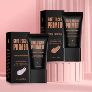 Pore-Refining Face Primer, Silicone-Free Formula, Velvet-Smooth Canvas, Minimizes Texture, Flawless Makeup Base, Gentle Adhesion, Makeup Base Cream