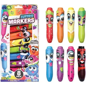 Scented Markers for , 8 Pack Fruit Scented Washable Markers, Non  Chunky Design for Little Hands,  Colors, Super Washable Ink