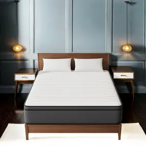 MRH 12-inch Medium Pocket Spring Hybrid Mattress with CertiPUR-US Certified Foam - Plush Neck and Back Support