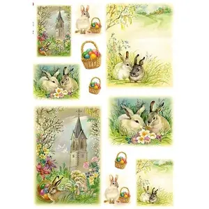 Easter Bunnies Rice Paper