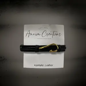 Fisherman Hook Leather Bracelet