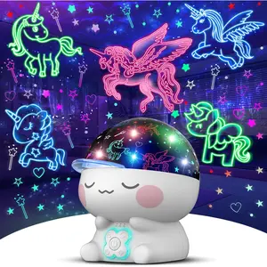 L-PNC004  Unicorn Night Light Projector for 2-8 Years Old Girls.Unicorns Gifts for Girls Age 6-8.Unicorn Projection Kids Toys for 3-5 5-7 Year Olds Girls.Girls Toys Age 8-10