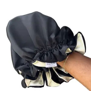ChérbyMarchina Luxe Cream Satin Lined Bonnet