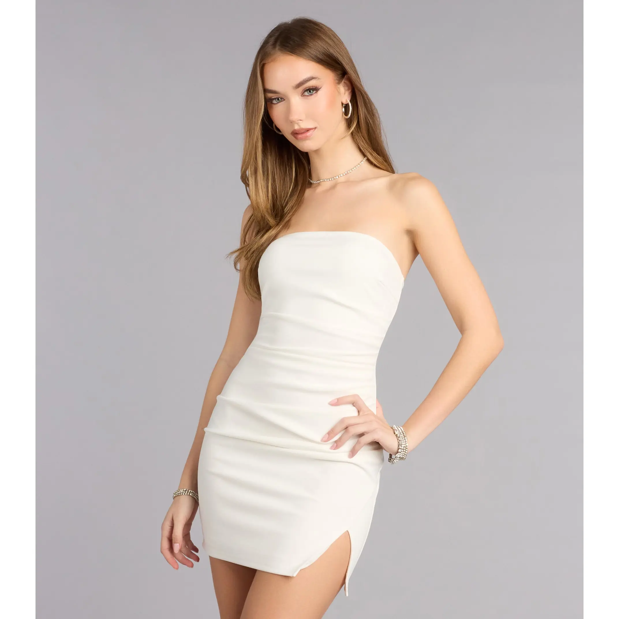mini dresses for new years Steph Glitter Bodycon Mini Dress • Shop American Threads Women's Trendy Online Boutique Black / M