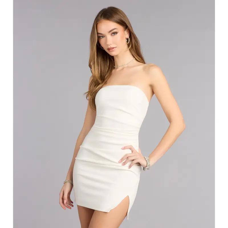 white tube dress - TikTok Shop white tube dress - TikTok Shop