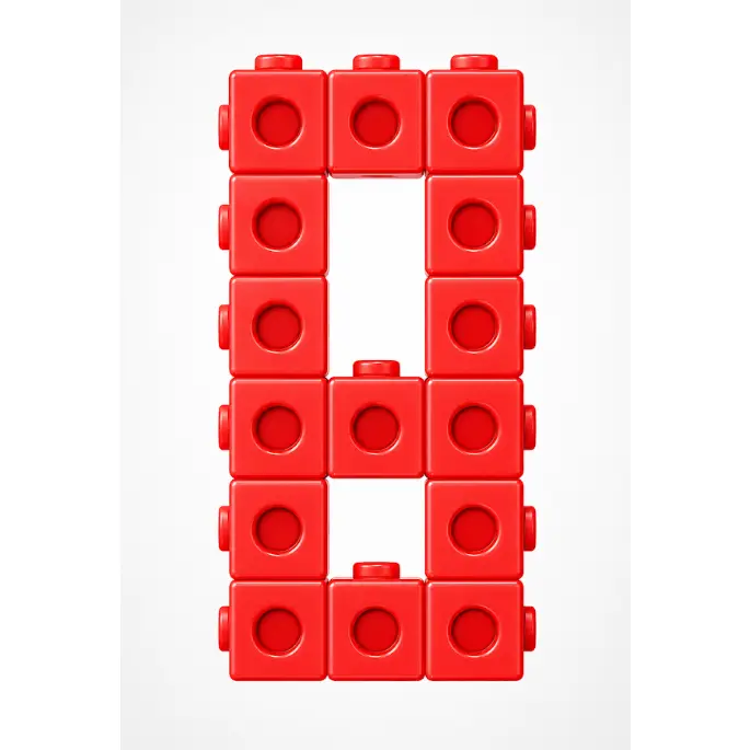 Colorful Number Cube  Build Cards| Number Recognition- Counting Visuals