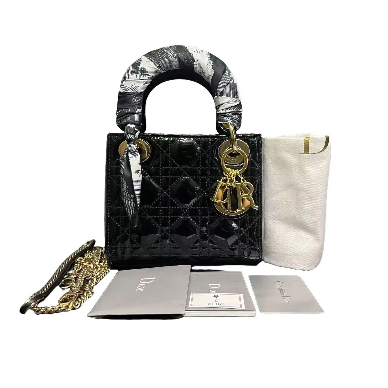 Pre-owned Dior Mini Lady Handbag