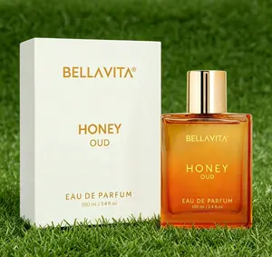 Bella Vita Luxury Honey Oud Eau de Parfum 100ml | Rich Patchouli, Vanilla & Bergamot Blend | Floral & Spicy Long-Lasting Unisex Fragrance with Vegan Essential Oils | Perfect Premium Gift for Valentine’s Day 3.4 fl.oz.