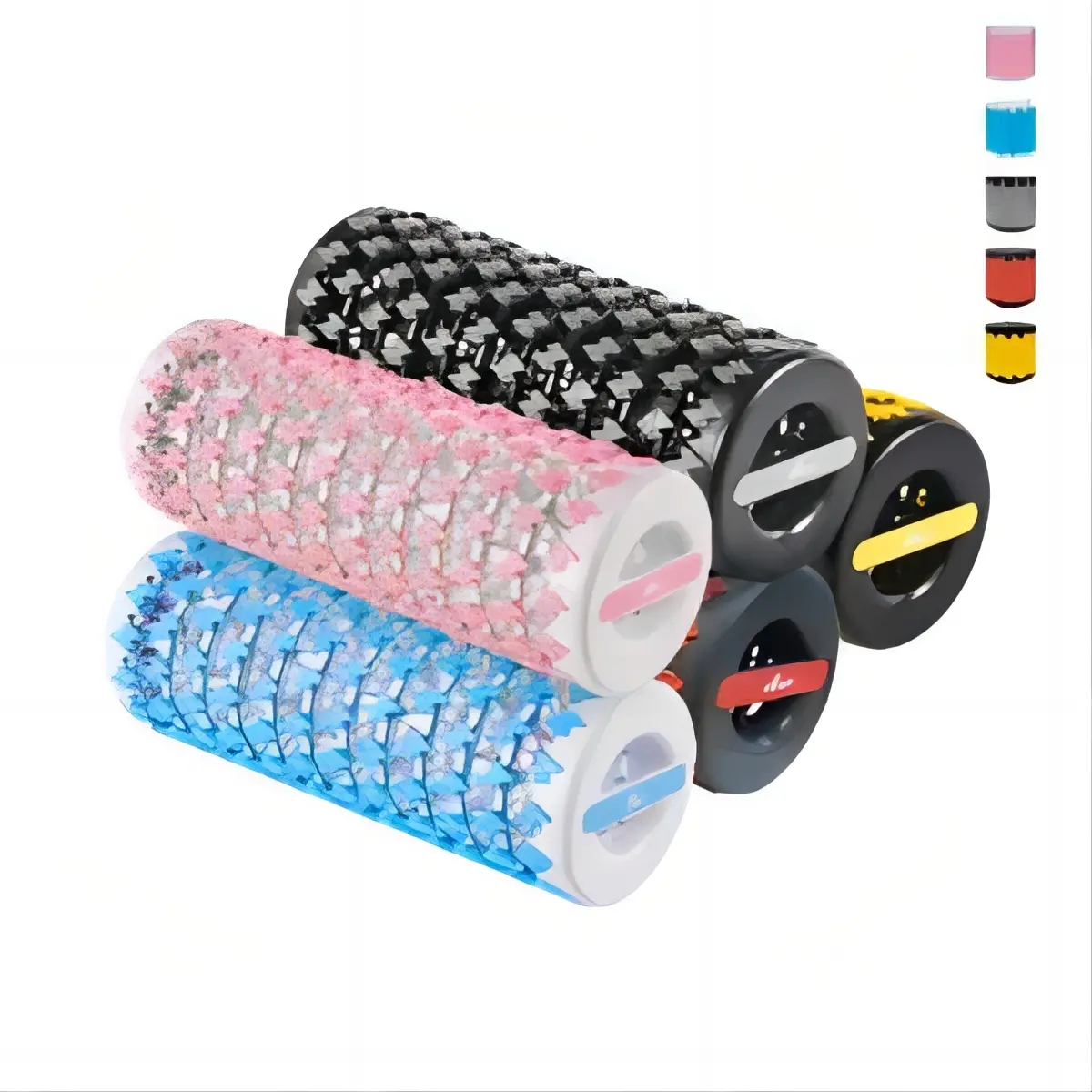 Collapsible Foam Roller Muscle Therapy Massager Yoga Exercise Leg Roller, Multi-Density Foam Roller Retractable Massager (Back, Body, Legs) for Exercise summerwins