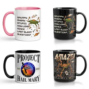 Project Hail Mary Rocky Mug, Amaze Sci-Fi Coffee Cup, Space Nerd Gift for Book Lovers, Andy Weir Inspired Alien Mug, BookTok Sci Fi Fan Alien Rocky Mug, Funny Space Monster Humor Mug for Nerds