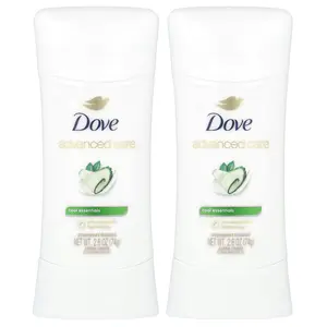 Dove Advanced Care, Anti-Perspirant Deodorant, Cool Essentials, 2 Pack, 2.6 oz (74 g) Each