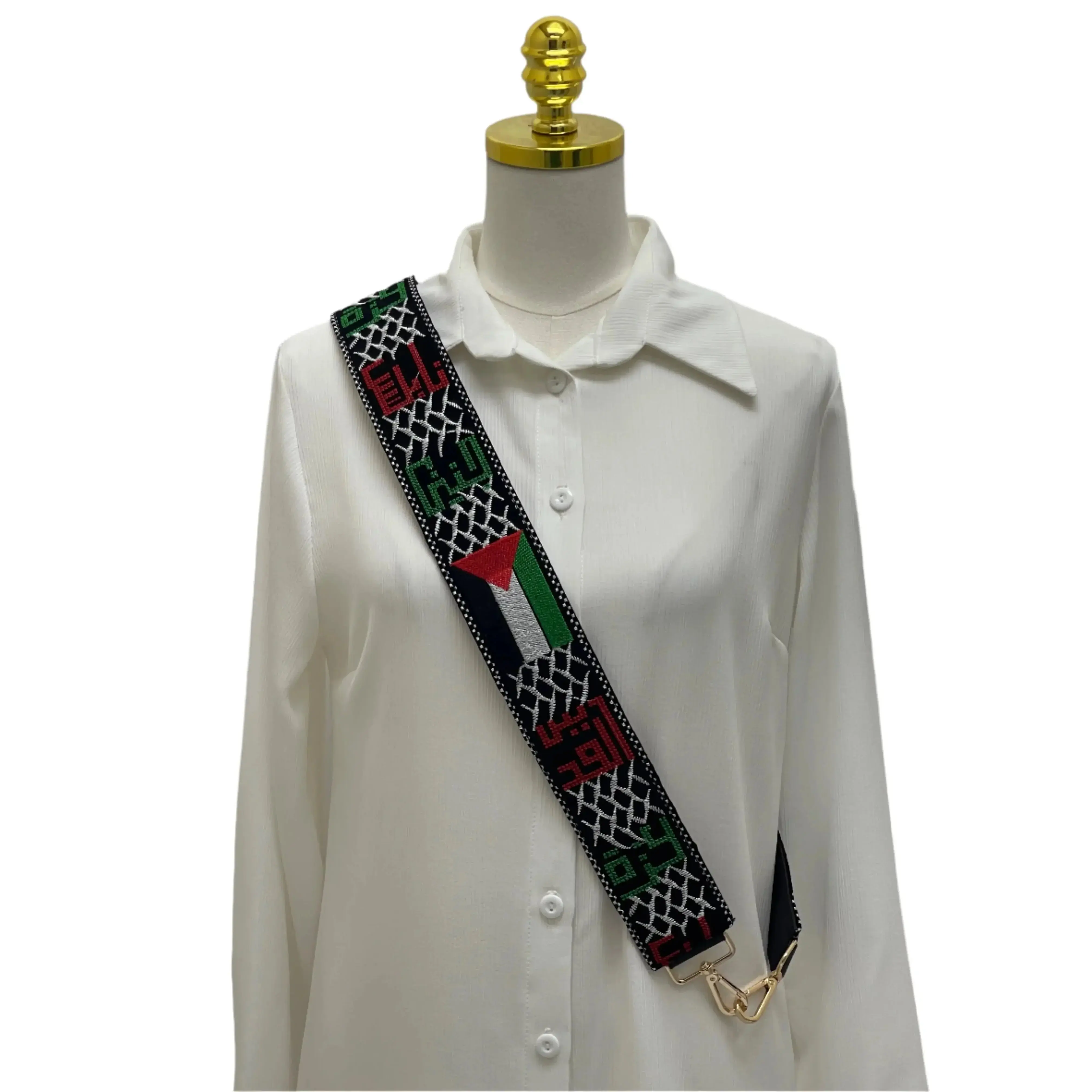 Palestine Embroidered Purse Strap-A Touch of Heritage and Elegance