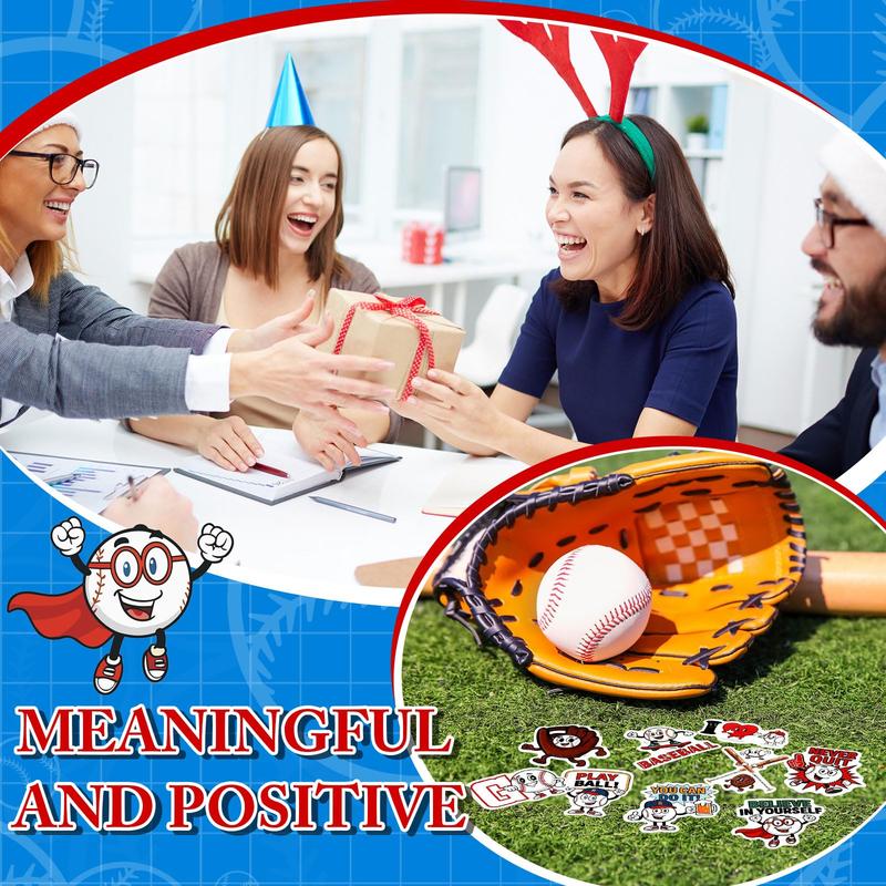 200 Pcs Easter Cartoon Vinyl Stickers Jesus Baseball Bee Golf Soccer Dumpster Fire Meme Waterproof with Positive Quote for Laptop Water Bottles Scrapbook Office Party Gifts