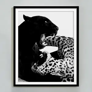 Fashion Print, Cheetah And Jaguar Print, 1950s Wall Art, Panther Wall Art, Black And White, Vintage Photography Un, Room Decor