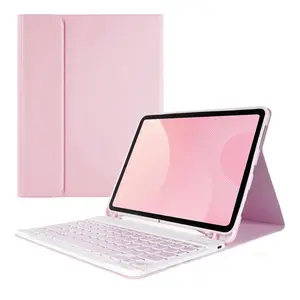 Keyboard Case for iPad Air 11 inch M2 2024/M3 2025/iPad Air 4th/5th 10.9 inch & iPad Pro 11 inch (4th/3rd/2nd), with Pencil Holder, Detachable Wireless Tablet Keyboard Case