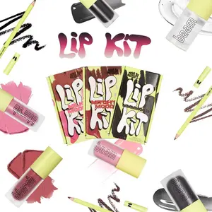 [Made by Mitchell] Mood Lip Kit – 3-Piece All-in-One Lip Set | Lip Liner + Blursh/Bare + Gloss Beam | Buildable & Layerable