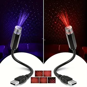 USB Car Roof Ambient Light Adjustable Neon Lights for Vehicles & Ceilings High Brightness No Battery Required Stylish Decor