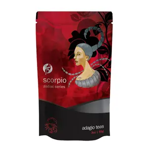 Scorpio Tea - Zodiac Series - Astrology Blend - 3oz - Loose Leaf Natural Beverage Chocolate Cocoa