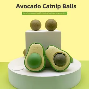 Catnip Avocado Toy – In Stock| Rotatable, Self-Entertaining Catnip Ball| Cat Toy & Pet Supply