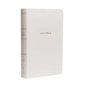 NKJV Holy Bible - Gift and Award Edition, Leather-Look White, Red Letter, Comfort Print (New King James Version Collectible for Comics & Manga Enthusiasts)