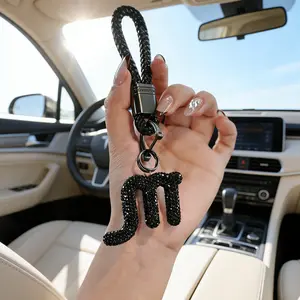 Full Diamond Zodiac Keychain, Premium Diamond Car Key Chain, Personalized Zodiac Symbol Hanging Decoration