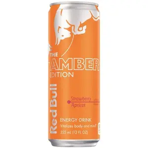 24x Red Bull Strawberry Apricot - Energy Drink Beverage Caffeinated Refreshing Sparkling Liquid Caffeine Boost Workout Performance Gym Focus Party Supply Soft Drinks Hydration Summer Edition Berry Fruit Wholesale Bulk Pack Bundle Lot 12oz