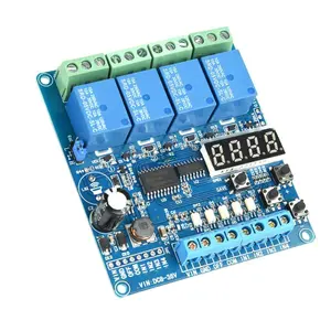 Multifunction Time Relay Module, 8-36V 4-Channel Multifunction Time Delay Relay Interface Board Module Optocoupler LED
