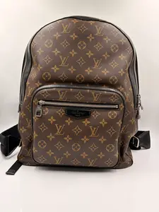 Pre-owned Louis Vuitton leather Backpacks Josh Backpack Monogram Macassar [BF 12Z] KY02718