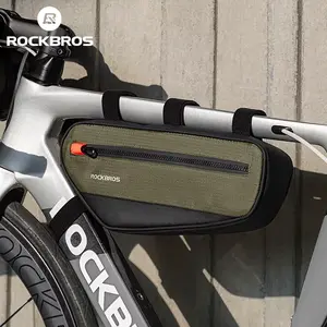 ROCKBROS Bicycle Frame Tube Bag Reflective 1.7L Bike Top Bottom Tube Bag Frame Bag Large Capacity MTB Cycling Pannier Portable ROCKBROS
