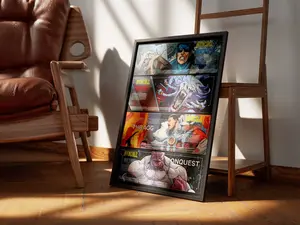 Invincible Comic Poster - Premium Print with Motion Streaks & Sharp Contrasts for Superhero Fans