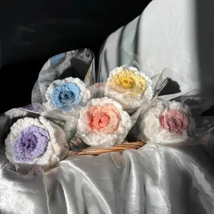 Crochet Single Rose