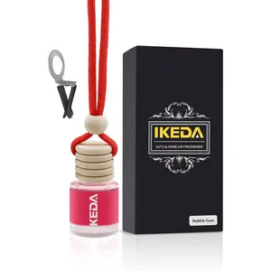Car Air Freshener: Hanging Car Smell Air Freshener |   10ml Hanging Car Perfume |   Long Lasting Fragrance |   Strong Scents Diffuser for Auto Home (Bubble gum | Circular)