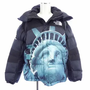 Pre-owned Supreme Nylon Small Leather Goods The North Face Down Jacket