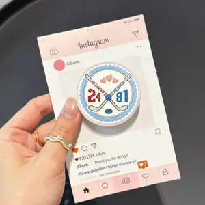 Heated Rivalry Hockey Kindle Grip Phone Grip, Magnetic Phone Holder & Stand, Resin Finish Bookish Gift for Hockey Romance Readers