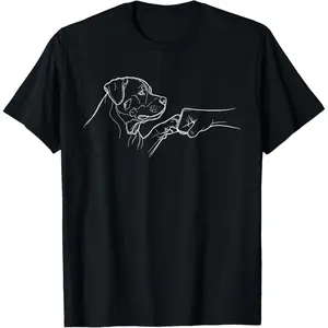 Rottweiler Punch Hand Friendship Fist Bump Dog Lovers T-Shirt Graphic tees