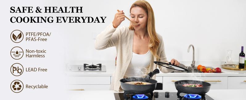 SODAY 15pcs Pots and Pans Set Non Stick, Cookware Sets with Detachable Handle, Nonstick RV Kitchen Cooking Set Removable Handles, Oven Safe,Stackable, Frying, Kitchenware,stock up on specials,TikTokShopBlackFriday