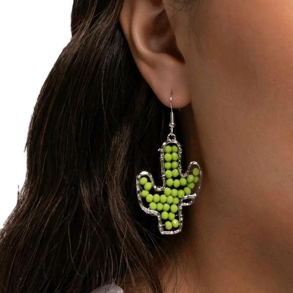 Cactus Catwalk Paparazzi Fishhook Earrings