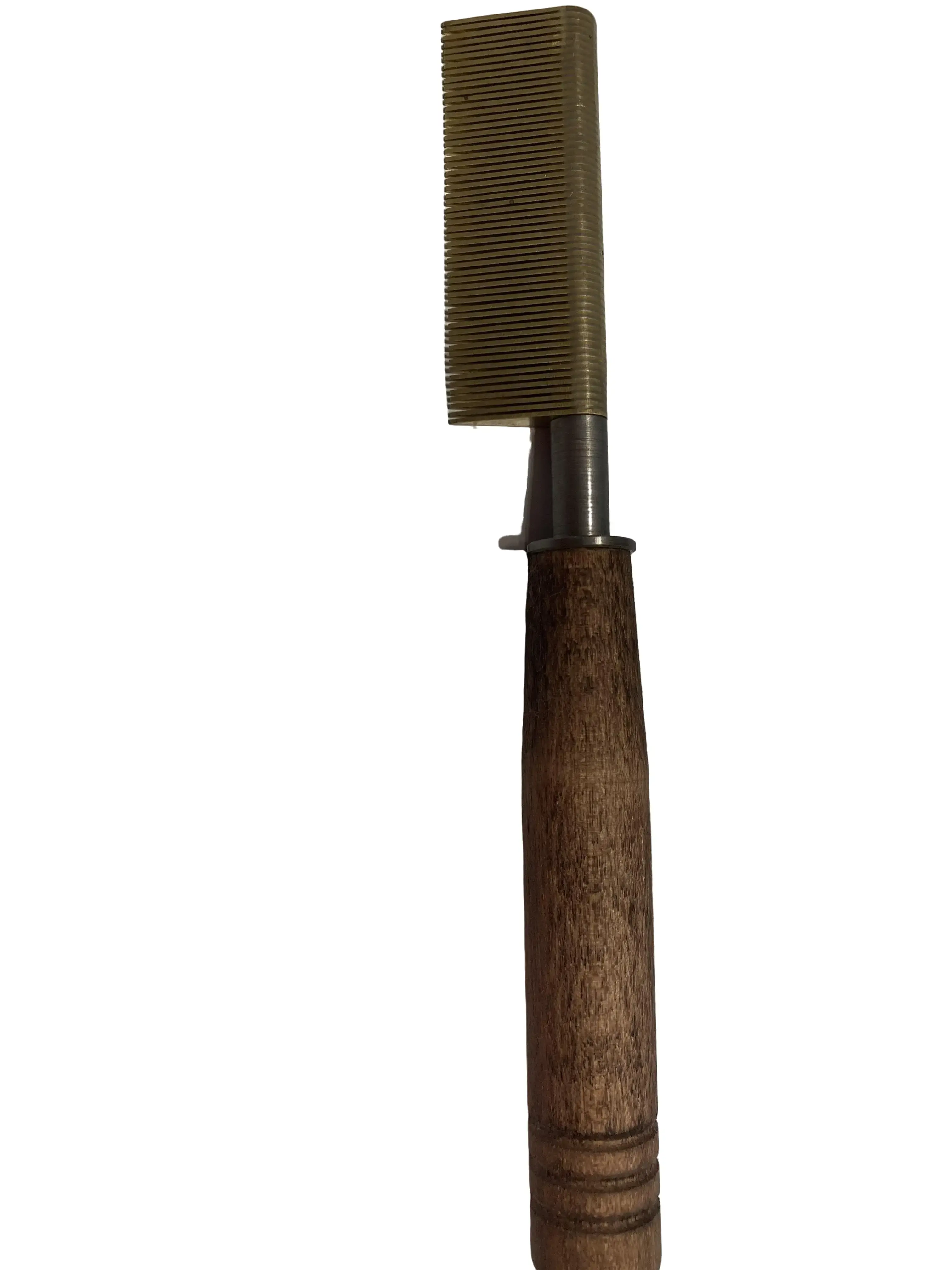 Fine Tooth Pressing Comb with Wooden Handle for Effortless Grooming and Styling Ideal for Natural Hair Care Unisex Versatile Practical